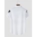 Mens Wintersweet Brushwork Print Short Sleeve All Matched Shirts